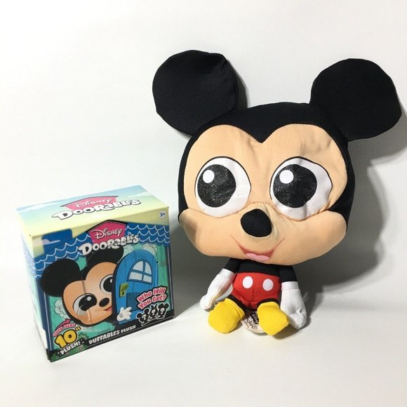 Disney Doorables Puffables Mickey 10" Squishy Plush Glittery Eyes Series 2 - Picture 5 of 12